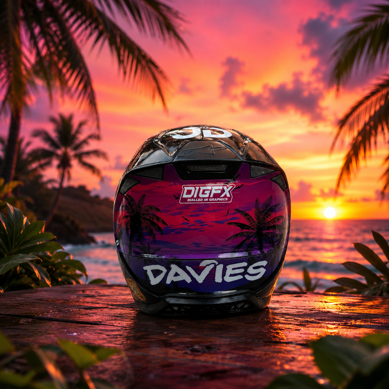 Full Custom Helmet Wrap