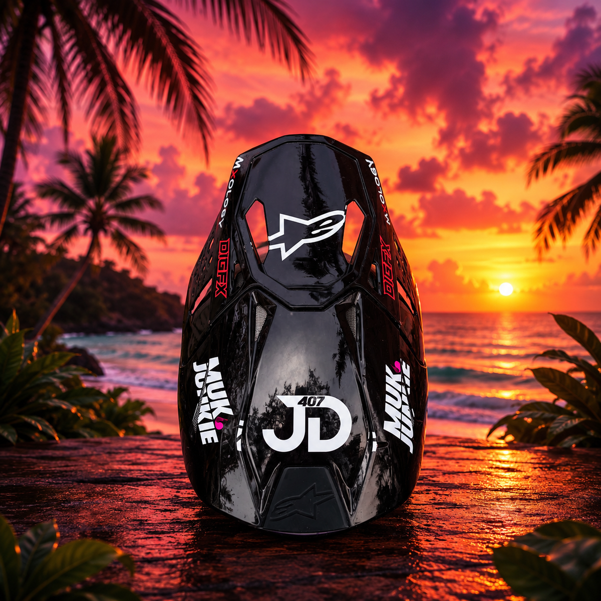 Full Custom Helmet Wrap